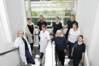 Sundhedsprofessionelle fra Specialhospitalet på gruppebillede