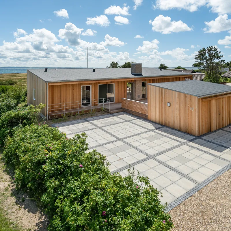 Sommerhuset i Thy udefra.